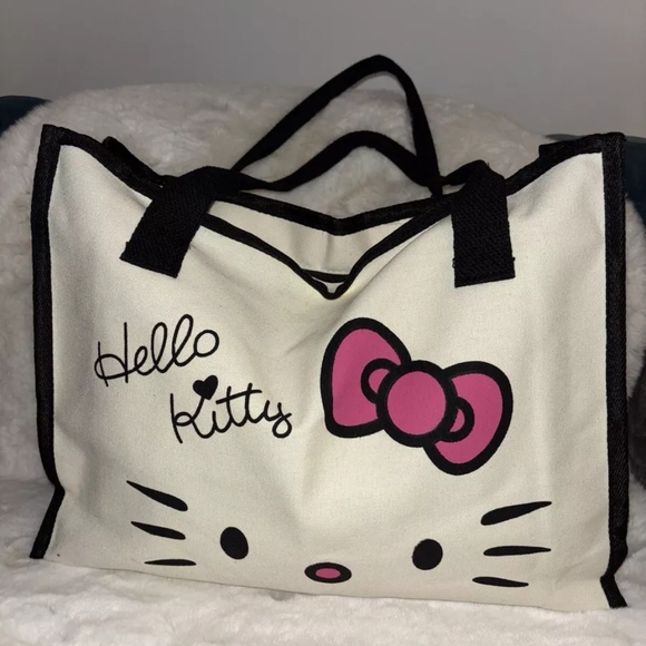 Tiktok viral New Hello Kitty canvas tote bag - Picture 3 of 6